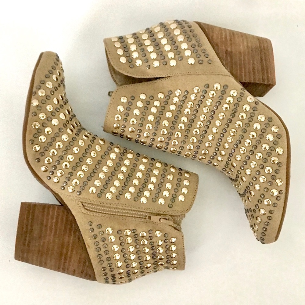 NWOT Naughty Monkey Studded Booties size 6